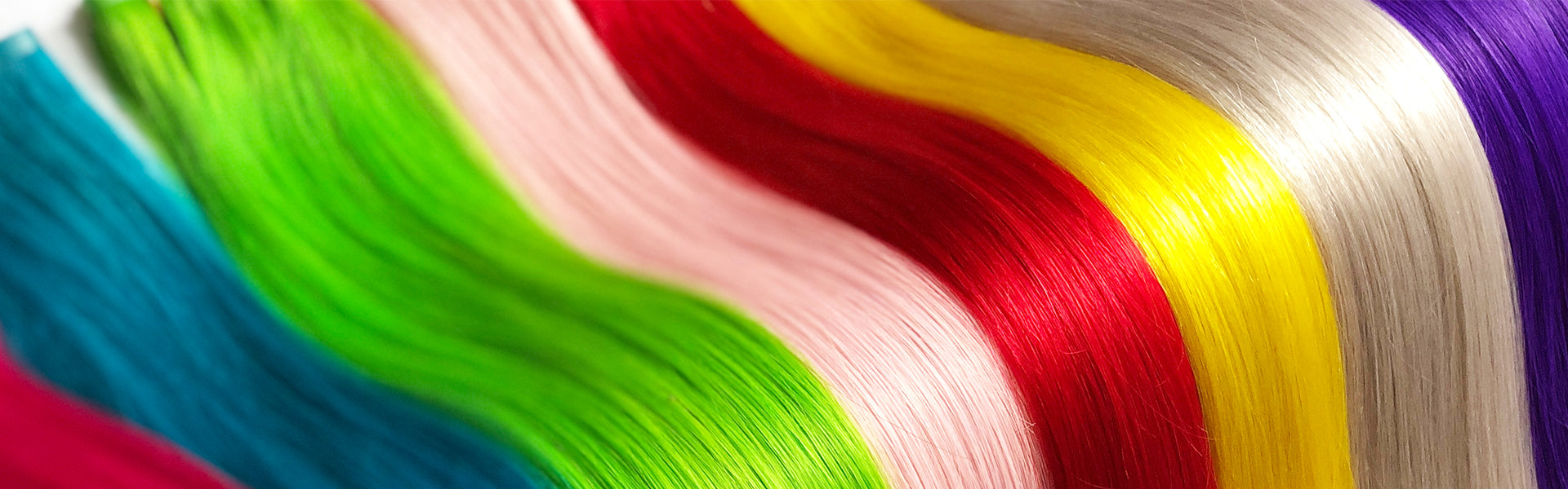 colorful hair banner