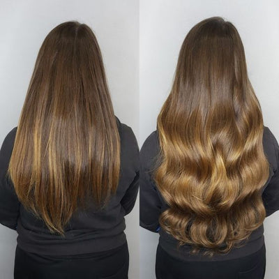 hair extensions before and after