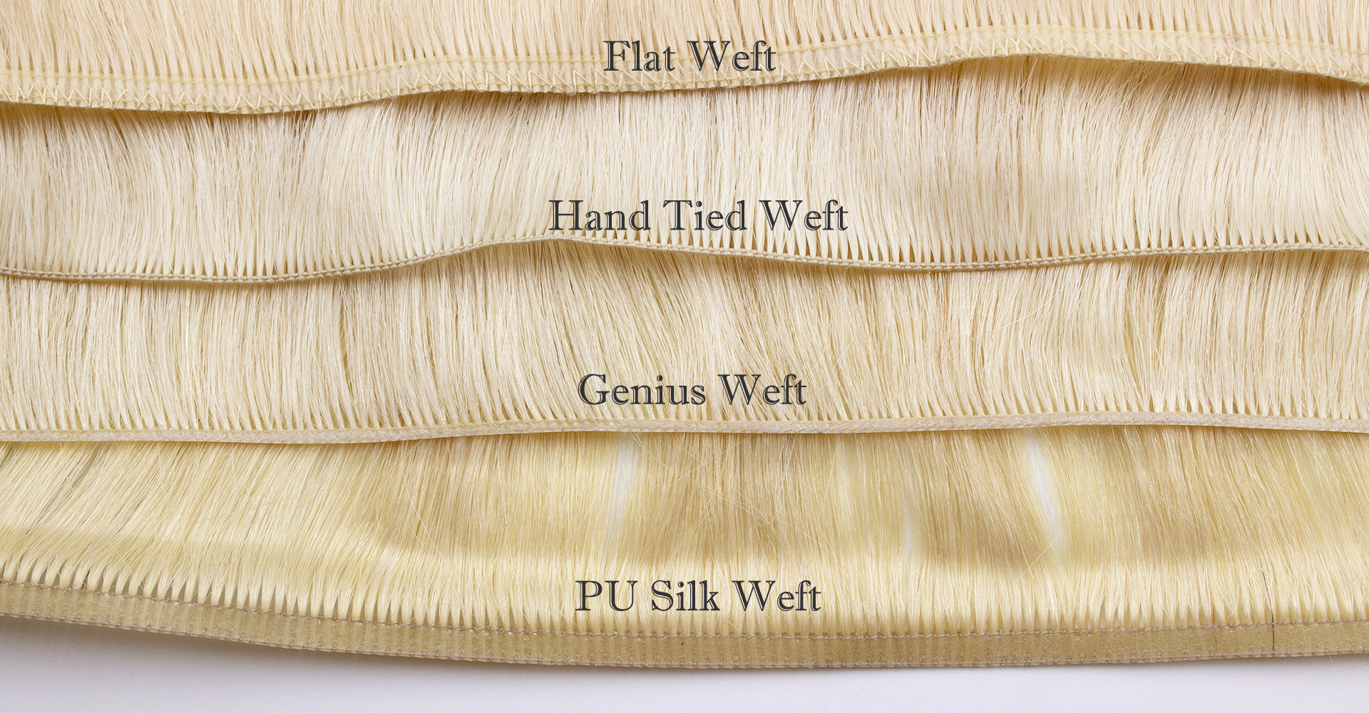 weft hair extensions collection